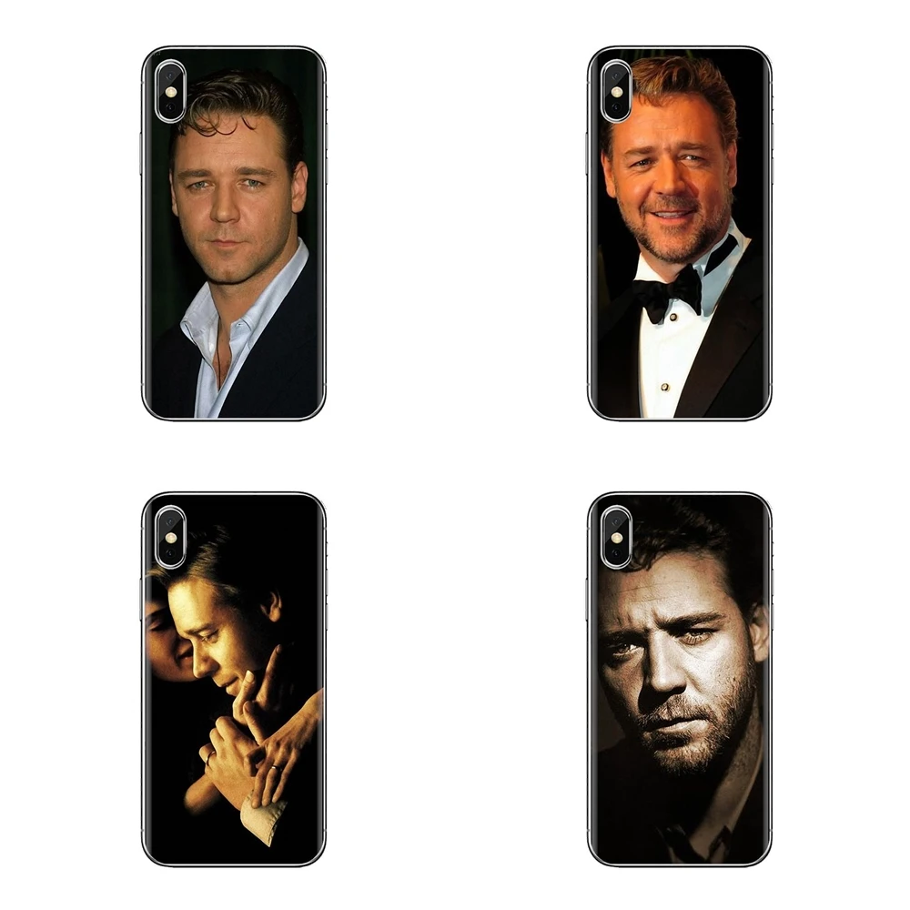 Для samsung Galaxy S2 S3 S4 S5 MINI S6 S7 edge S8 S9 Plus Note 2 3 4 5 8 Coque Fundas TPU чехол Рассел Кроу мужской