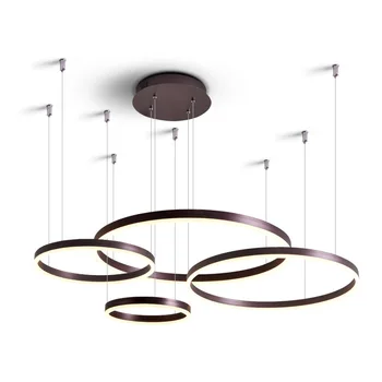 

Postmodern LED Circle DIY Chandelier Light Fixtures For Home living room shop restaurant decoration 110v 220v