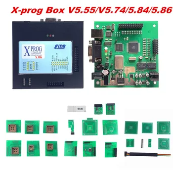 

New XPROG V5.84 USB with Dongle Full set Adapter XPROG-M X-prog Box V5.55 V5.74/5.84/5.86Auto ECU Chip Tuning Programmer XPROG