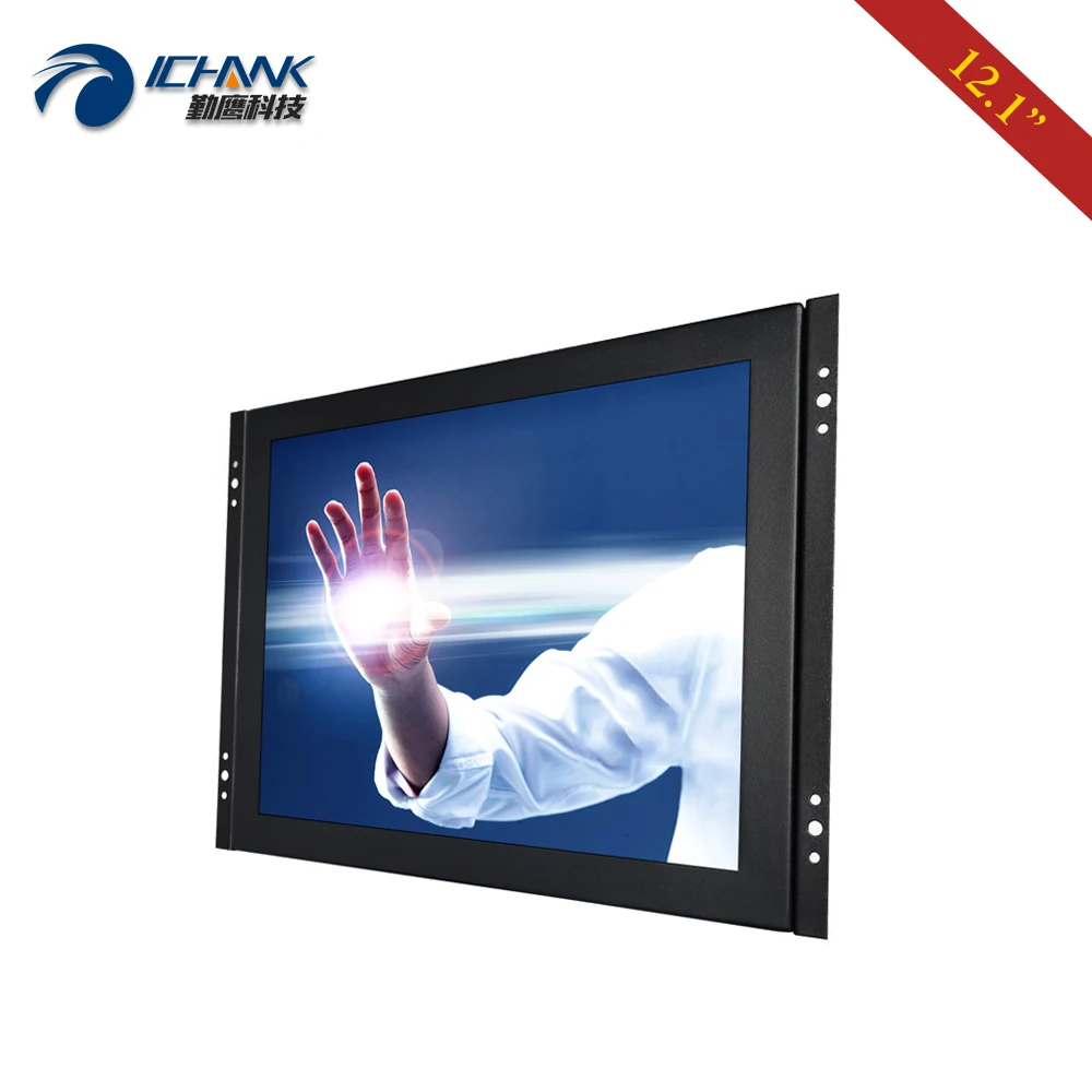 ZK120TC-DUV1/12,1 дюйма 800x600 4:3 DVI SVGA USB Встроенный Открытый каркас настенный резистивный сенсорный ЖК-экран монитор