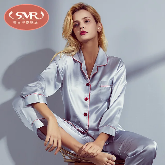SnapFactory-Ensemble pyjama à manches longues Mulberry pour femme, vêtements de nuit gris, été, automne, printemps, hiver, marque, 100%, 2 pièces