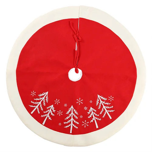 tree skirt Украшение для дома, юбка со снежинками, Рождественская елка, орнамент, размер 48 дюймов, Рождественская елка с принтом, бархатная юбка 90 см - Цвет: tree skirt