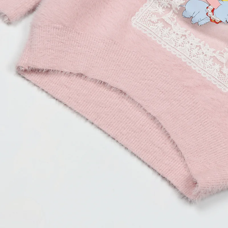 Кашемировый свитер-пуловер с норкой для девочек коллекция года; сезон осень-зима; стиль; плотная универсальная рубашка в западном стиле для девочек; модные топы