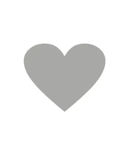 Мультяшные милые наклейки на стену в форме сердца для детей, детские комнаты, художественная Фреска, домашний декор, пилинг и палочка, виниловые DIY съемные обои - Цвет: Light gray