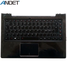 Для lenovo Ideapad U430 U430P Упор для рук крышка клавиатура США верхний чехол с тачпадом без подсветки Черный