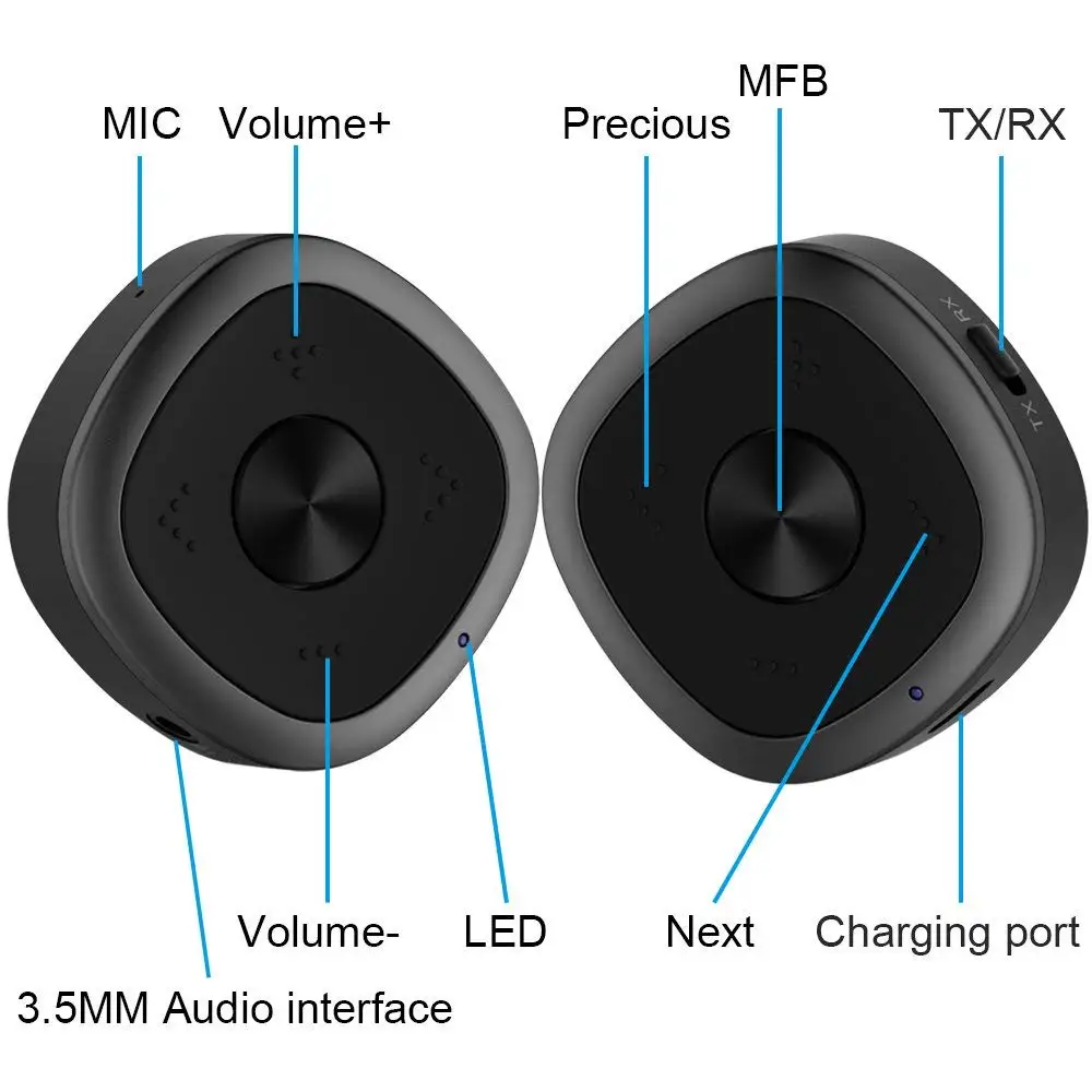Передатчик музыкальный CSR8675 Bluetooth 5 0 RCA Aux 3 мм Aptx HD с низкой задержкой|Беспроводные