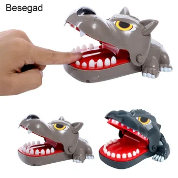 

Funny Crocodile Wolf Mouth Finger Bite Game Joke Toys for Children Kids Novelty Jokes Trick Game Gifts Christmas Party Supplies