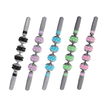 

Outdoor Gym Muscle Massage Roller Yoga Stick Body Massage Relax Tool Muscle Roller Sticks With 4 Point Spiky Ball