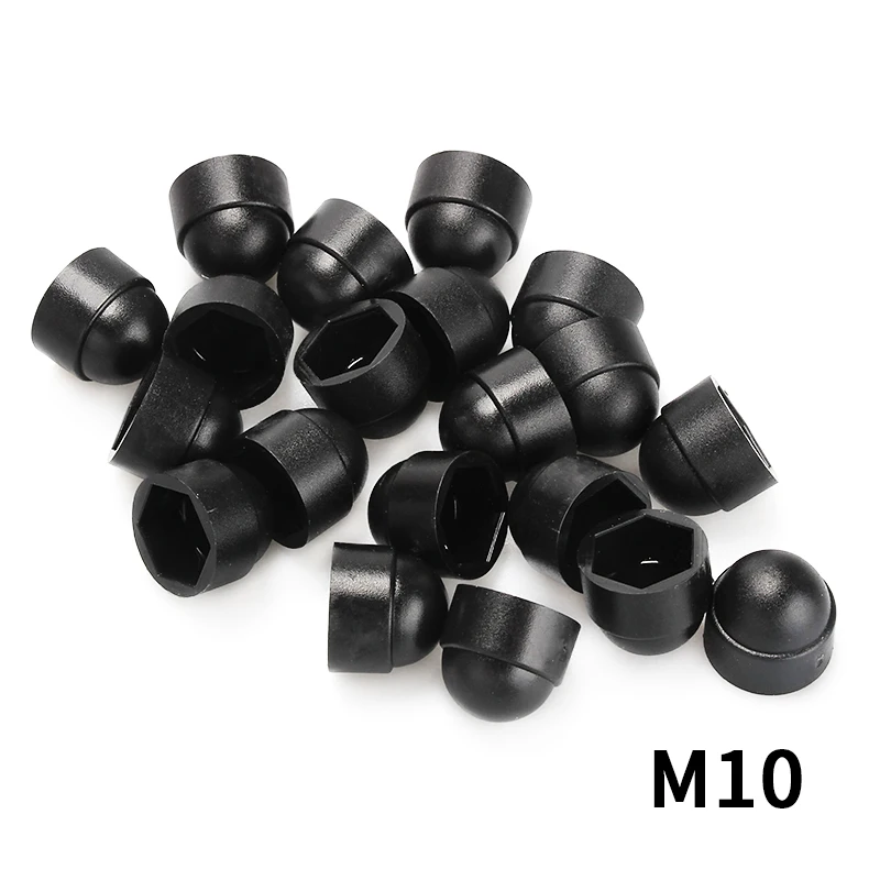 20Pcs Black M6 M8 M10 M12 Plastic Nuts Exposed Covers Caps Protection Dome Nut 