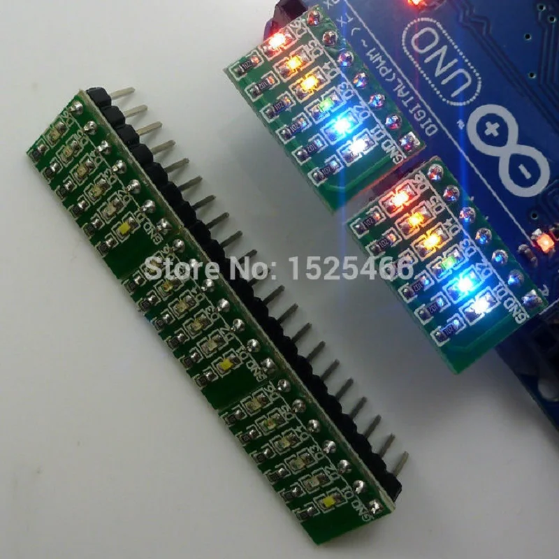 5 шт. DC 3 12 В 6 бит многоцветная светодиодная Модульная плата для Arduino DUE UNO MEGA2560 MEGA