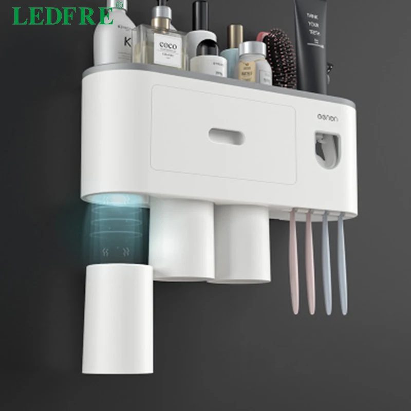 LEDFRE творческий большой Зубная щётка держатель перфорация на стене Ванная