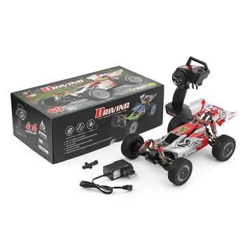 

XKS 1/14 Electric Four-wheel Drive Off-road Vehicle Aluminum Alloy High Speed RC Car with 550 Strong Magnetic Motor