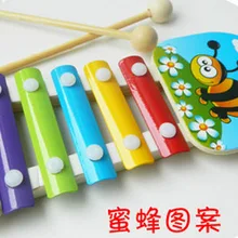 Деревянный стук фортепиано 5 музыкальный инструмент животный планшет пятитонный стук фортепиано деревянный стук фортепиано Музыка обучающие средства