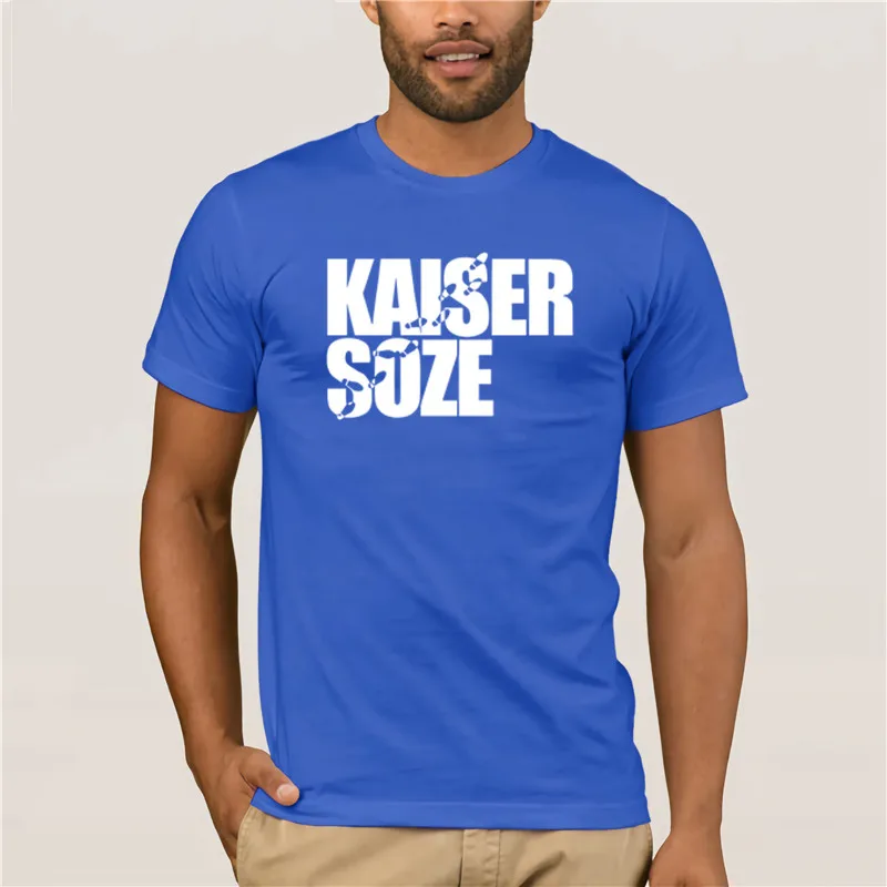 Модная футболка 100 хлопок забавная Wo футболка kaiser soze белая унисекс крутая футболка - Цвет: blue