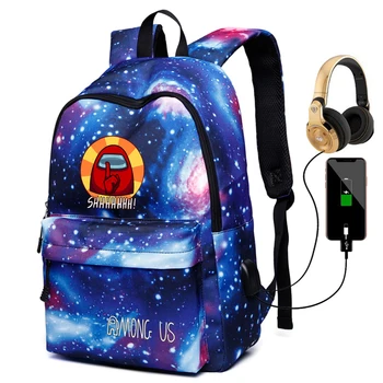 

Unisex Game Among Us Printed Large Capacity Backpack for Boy and Girls Hipster Funny Student School Bags Men Laptop Backpacks