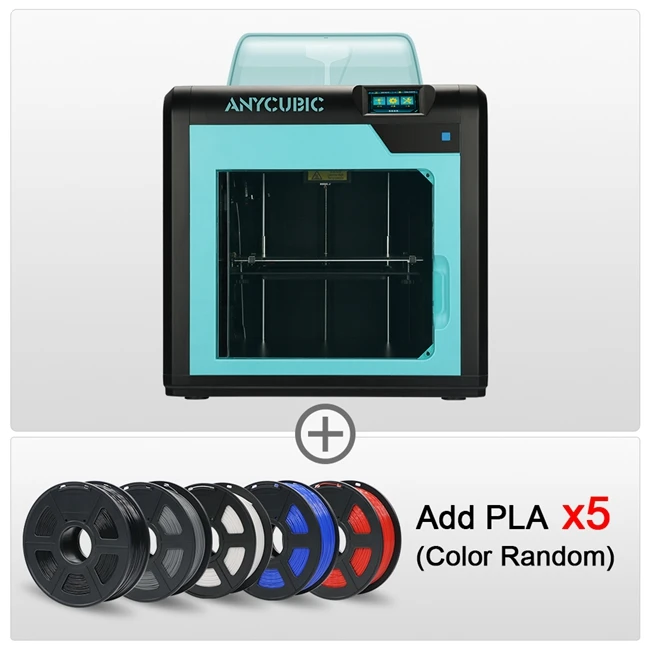 4Max Pro 5KG black ANYCUBIC 4Max Pro 3d принтер большой объем 3 д принтер комплект с PLA Ultrabase короткое расстояние экструдер FDM 3д принтер - Цвет: 4Max Pro 5KG black