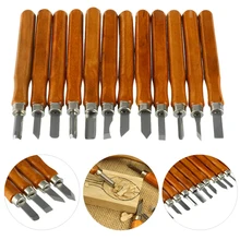 Резьба по дереву долотом Ножи для основных дерева лазерная резка DIY Инструменты 12 шт./компл. подробный Деревообработка Гравировка резки Ручной инструмент