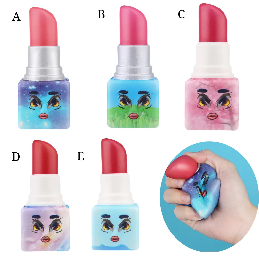 

Jumbo Lipstick Squishies Doll Slow Rising Toy Smooth Mushy Lip Rouge Scented Exquisite Kids Xmas Gift Wholesales Dropshipping