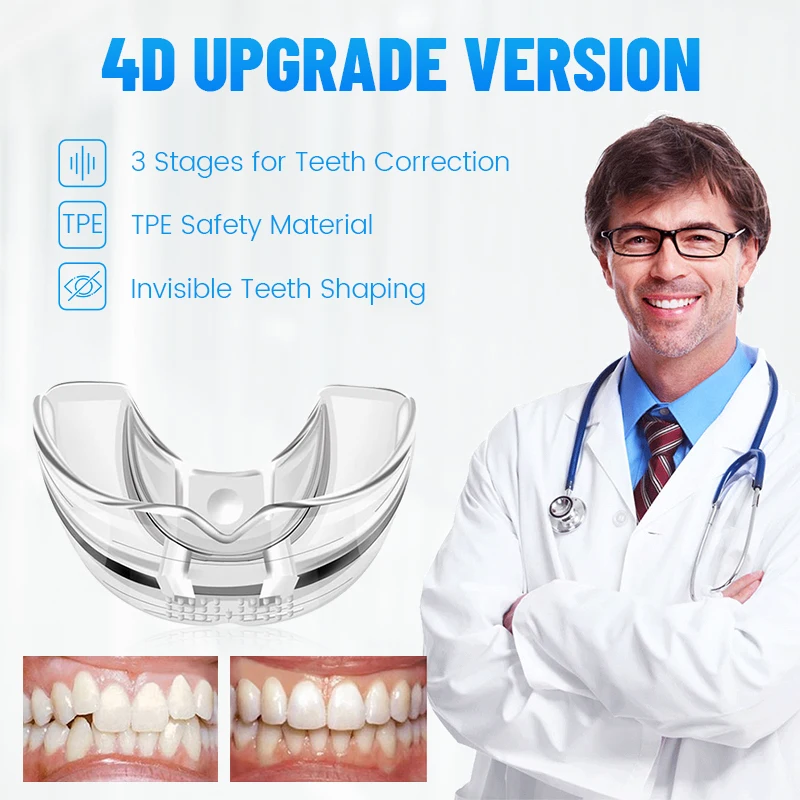 3StagesDentalOrthodonticBracesTeethRetainerBruxismMouthGuardTeethStraightenerStop