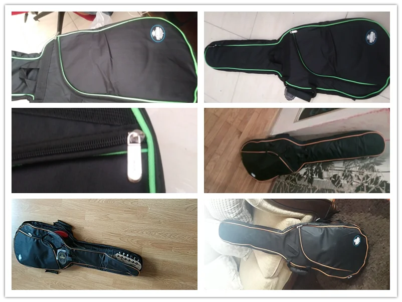 101x34x5 см Оксфорд ткань чехол для электрогитары Красочные края Gig Bag двойные ремни Pad 8 мм хлопок утолщение мягкий чехол рюкзак