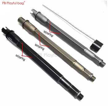 

Outdoor CS Square flute SAI tube Water bullet outer tube Decorative reverse thread tube for Gen 9 bd556 ttm hk416 model toy QE18