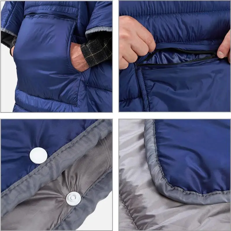 Naturehike Camping Sleeping Bag Cloak Winter Outdoor Portable Wearable Warm Sleeping Bag for Men Women