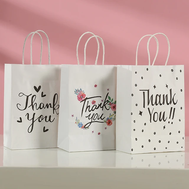 Thank You for Coming Party Favors Bag. Small Kraft Eco 