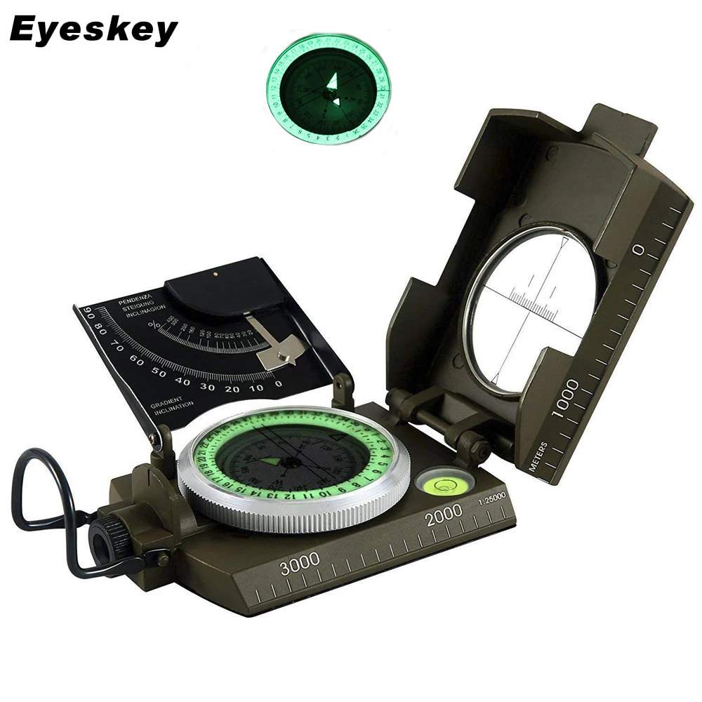 Syolee Compass Military Navigation Solid Compass Waterproof and Shakeproof Perfect for Hiking Camping Climbing Biking 