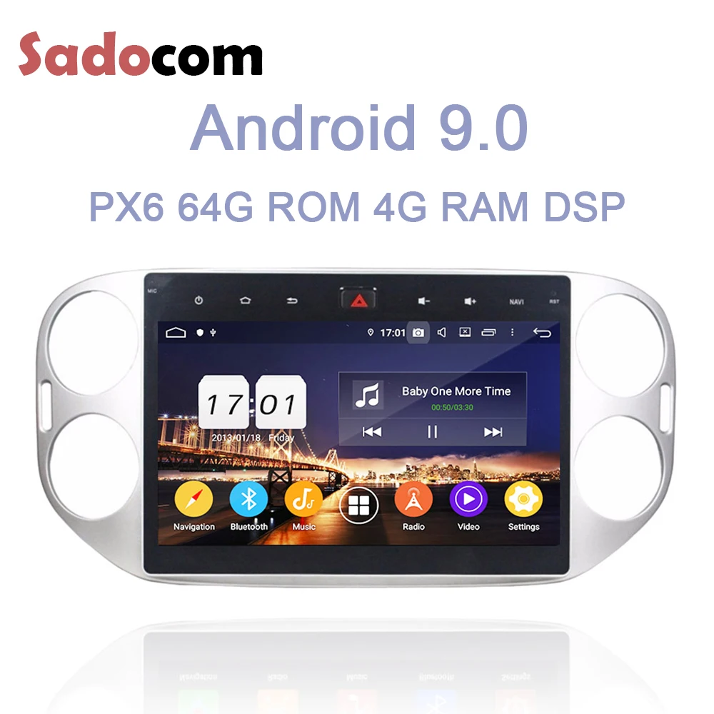 DSP TDA7851 10," Android 9,0 64G rom 4 Гб ram автомобильный dvd-плеер gps RDS автомобильное радио Wi-Fi Bluetooth для VW Tiguan 2013