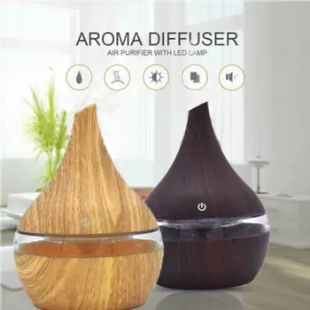 

Air Aroma Essential Oil Diffuser Wood Grain Ultrasonic Aromatherapy Humidifier