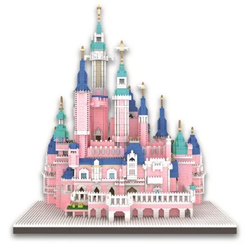 

6300pcs Big Size Architecture Building Blocks Fairy Tale Castle Model Mini Diamond Bricks Educational Toy For Children Adult