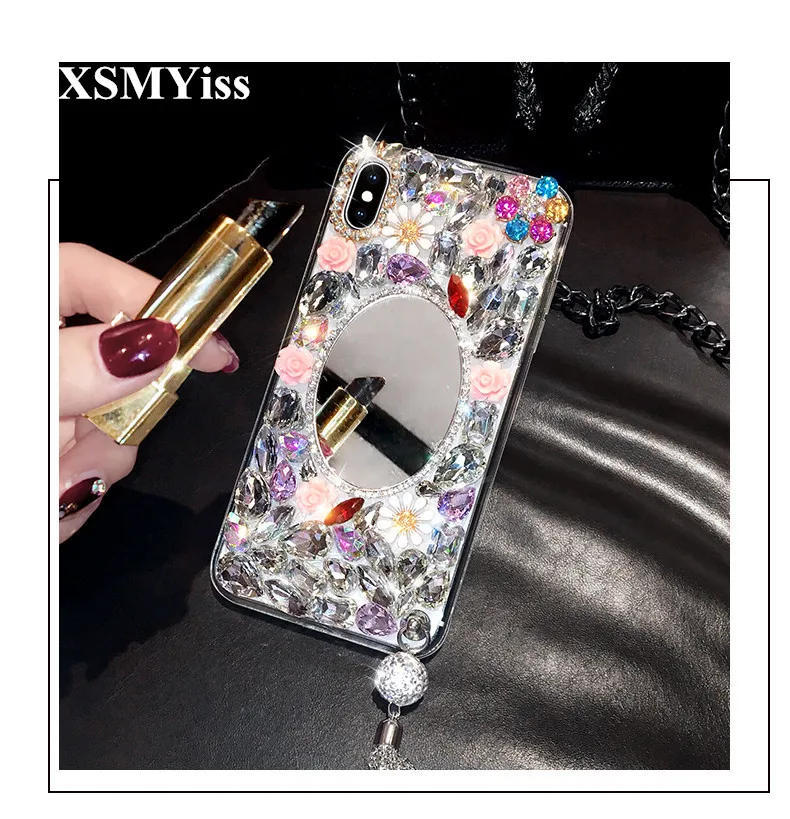 Fashion Soft Silicone Phone Case For Xiaomi Redmi 5 6 4X 5A 6A 8A Note4 7 8 Pro Luxury Diamond Mirror Cover |