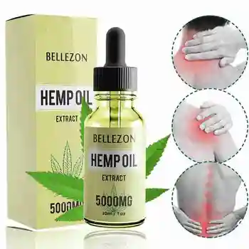 

30ml 5000MG 100% Organic Hemp Oil Pain Relief Reduce Anxiety Better Improves Sleep Essence Body Massage Serum Hemp Oil