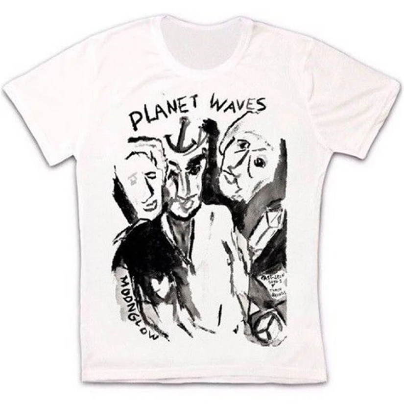 Bob Dylan Planet Waves Rock Folk Blues Retro Vintage Hipster Unisex T Shirt 1412 New Funny Tee | Мужская одежда