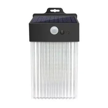 

Square 50 LED Solar Wall Mounted Lamp Intelligent Light Control Human Infrared Sensor 3 Mode Human Induction Waterproof Light