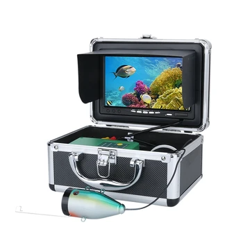 

7Inch HD 1280x720 Sn Double Lamp 1080P 15M Camera Fish Finder Underwater Fishing Camera for Fishing (US Plug)