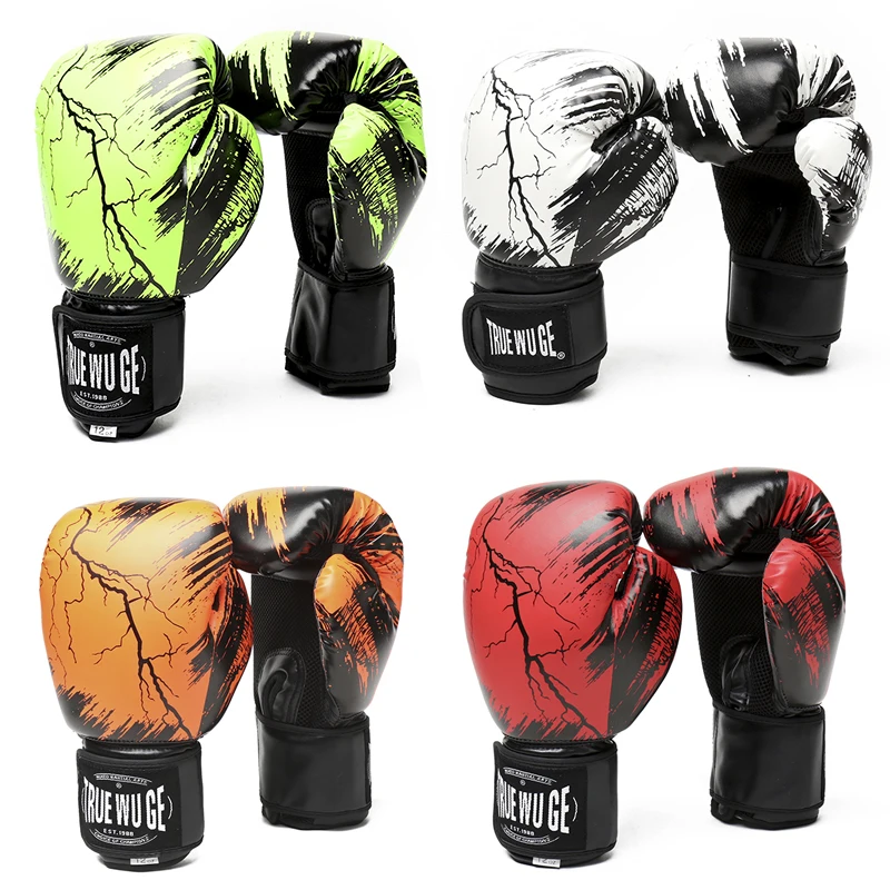 ВЫСОКОЕ качество Взрослые Женщины / Мужчины боксерские перчатки Muay Thai Glove Boxing