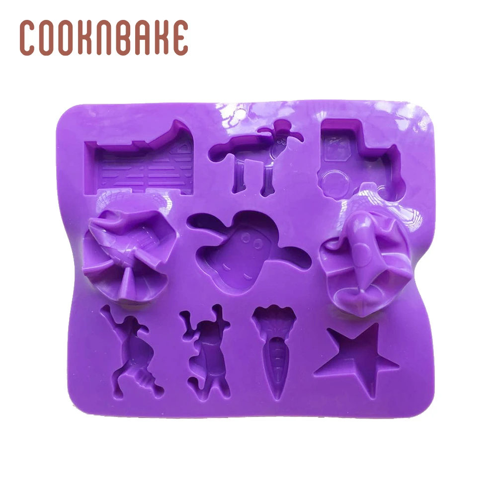 COOKNBAKE Farm силиконовая форма для шоколада 10 полости печенья Печенье Торт Украшение