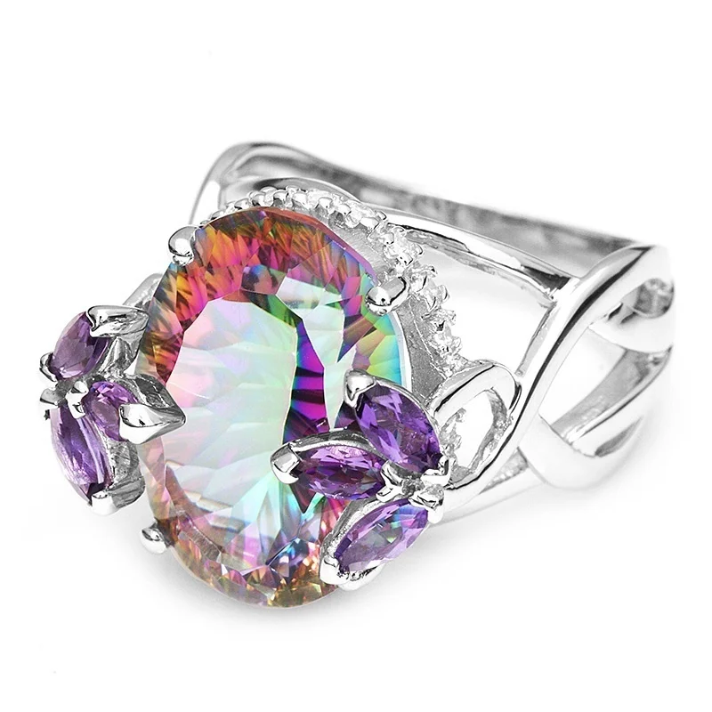Jewelry Rings For Women Colorful Crystal Accessories Wedding Engagement Bands Christmas Gift Girls Rings wedding rings womens ring jewelry rings ring jewelry