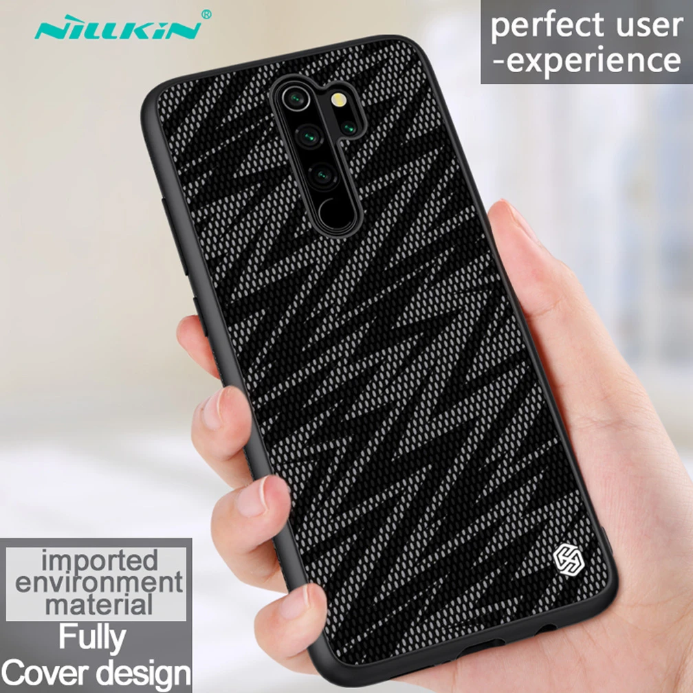Black Чехол для Xiaomi Redmi Note 8 pro, чехол NILLKIN Twinkle, чехол из полиэстера, отражающая задняя крышка для Xiaomi Redmi Note 8 - Цвет: Black