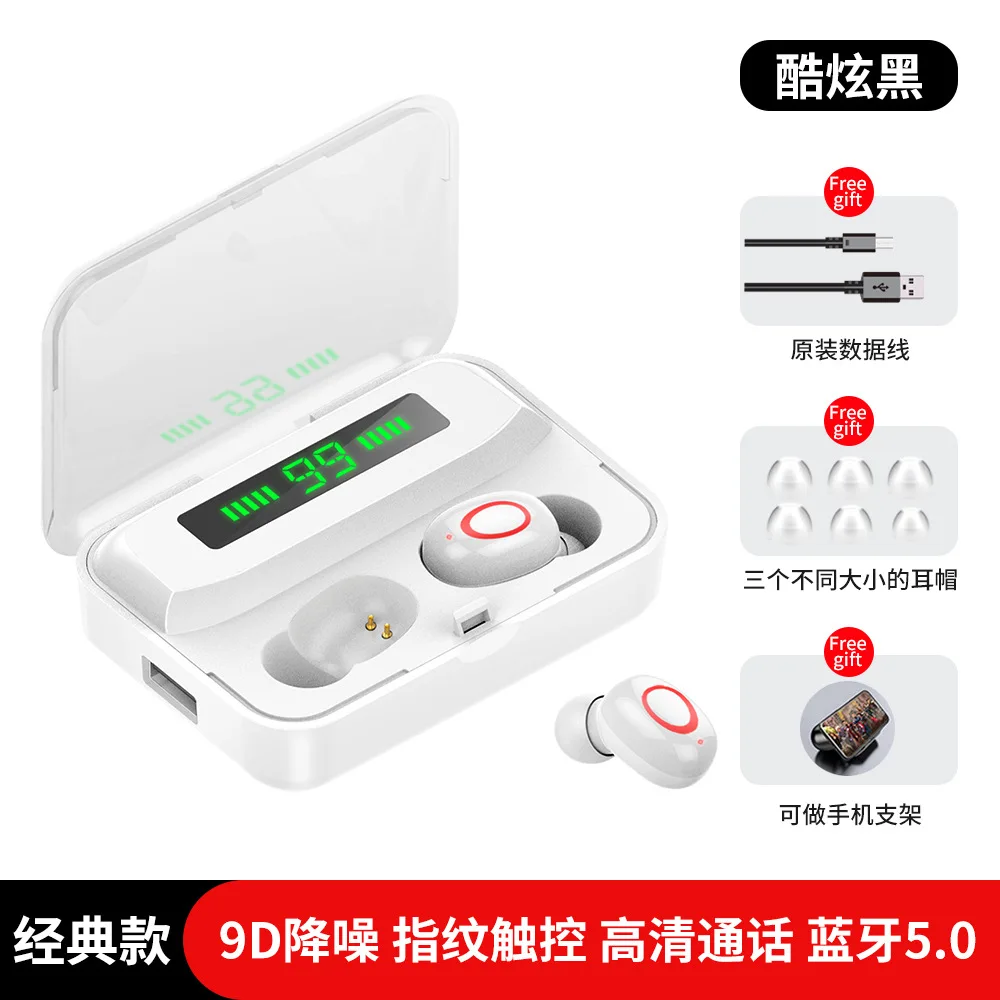 SOHOKDA Bluetooth5 0 Earphones Wireless With Microphone Sports Waterproof Headsets 200mAh Charging Box For Android