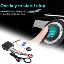 TOSPRA 12V Car Start Stop Button Engine Push Start Button Alarm RFID Lock Keyless System Door Push Button Tactile Buttons