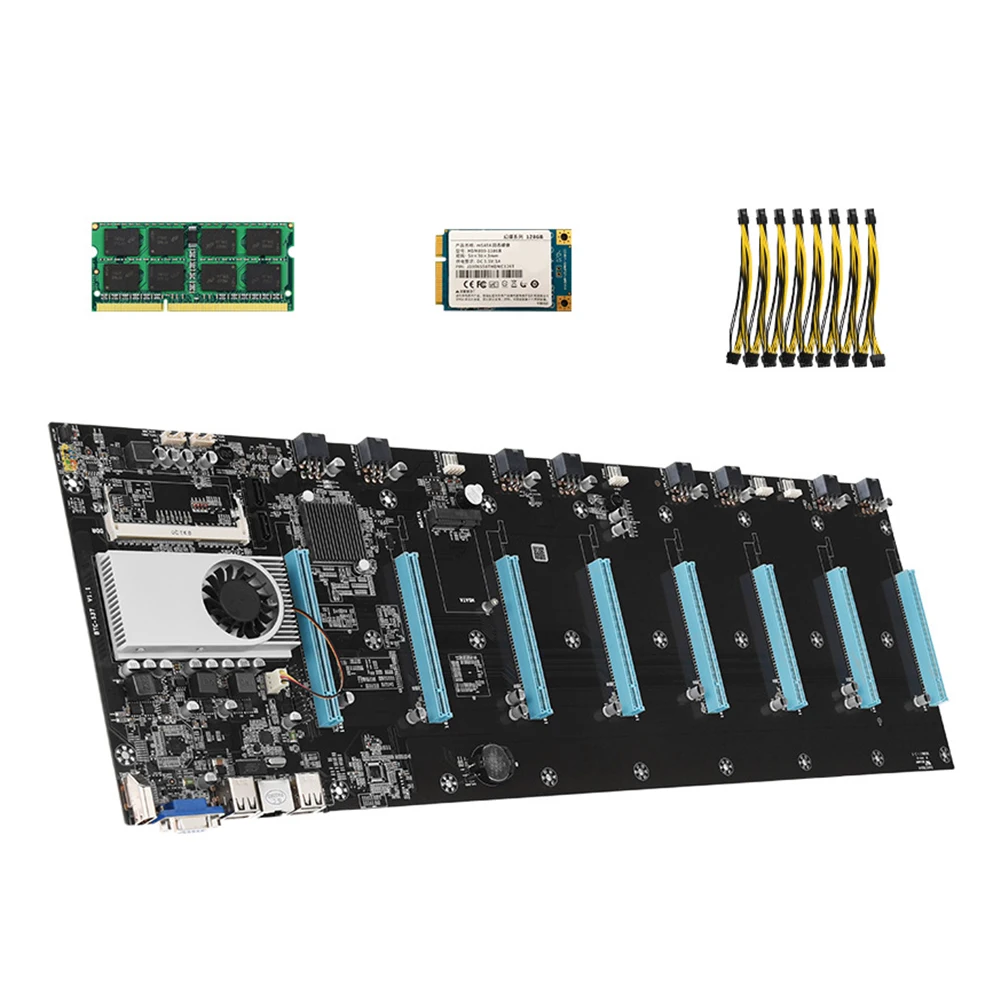 BTC S37 mining motherboard 8x PCI Express 16X 575mm Desktop Computer