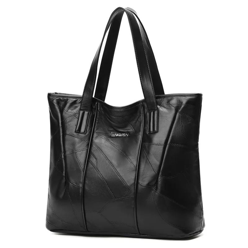 

2019 New Style Large-Volume WOMEN'S Leather Bags Europe And America Fashion Sheepskin Retro Women's One-Shoulder Handbag Foreign