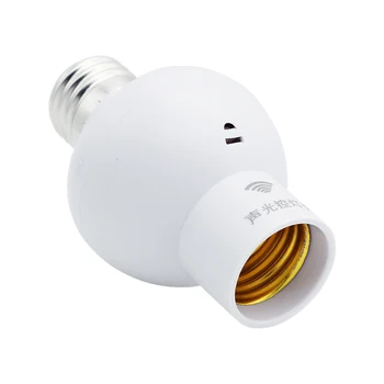 

ANBLUB 1Pcs E27 Sound Control Lamp Holder Screw Lamp Bulb Holder Cap Socket Switch E27 LED Bulbs