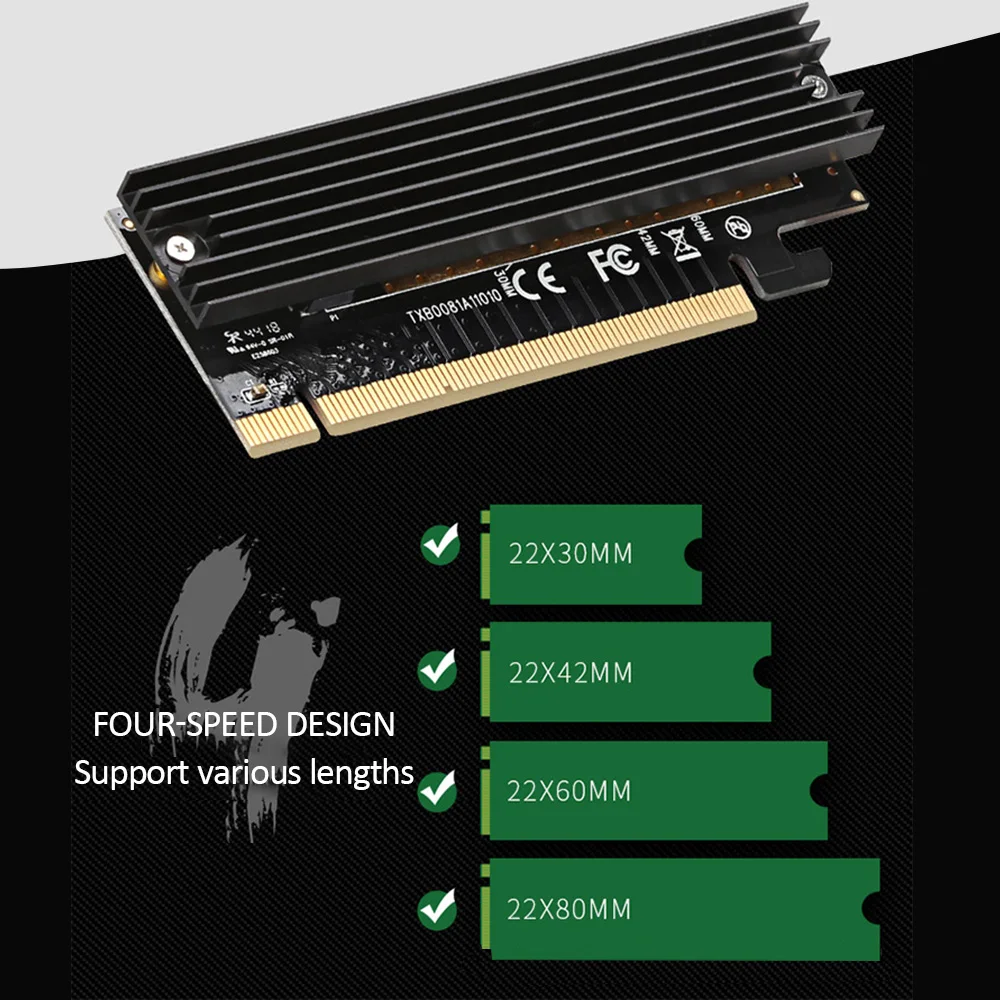 M.2 NVMe SSD адаптер M2 на PCIE 3 0 X16 контроллер карты M ключ интерфейс Поддержка PCI Express 0x4