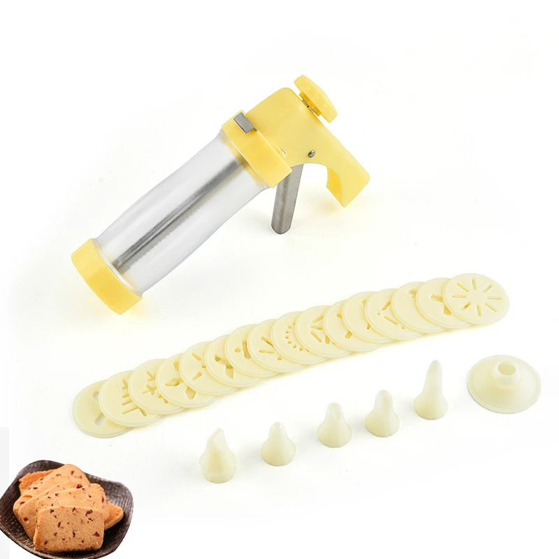 Stainless steel mounting gun DIY multifunctional cookie gun butter gun