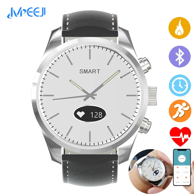 

Sports IP68 Hybrid Smart Watch Quartz Smartwatch Fitness tracker heart rate monitor blood pressure for ios Android apple iPhone