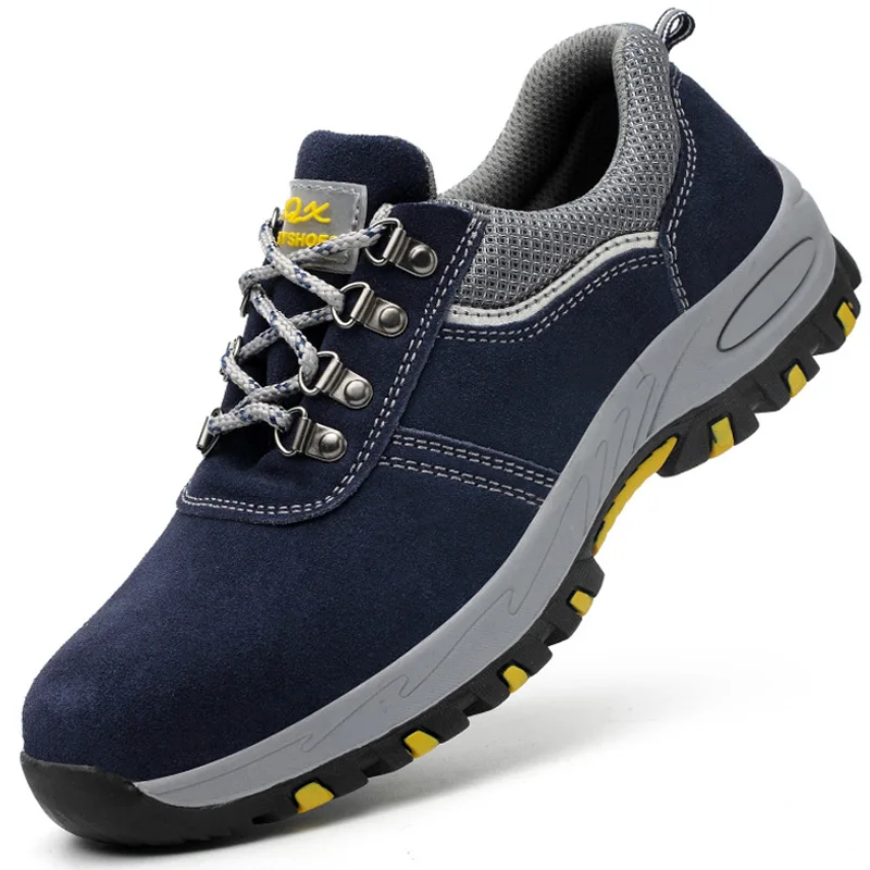 Chaussures De Sécurité Homme, Capuchon En Acier, Cuir, Norme S1P - Idéales Pour Le Travail En Atelier Ou Chantier