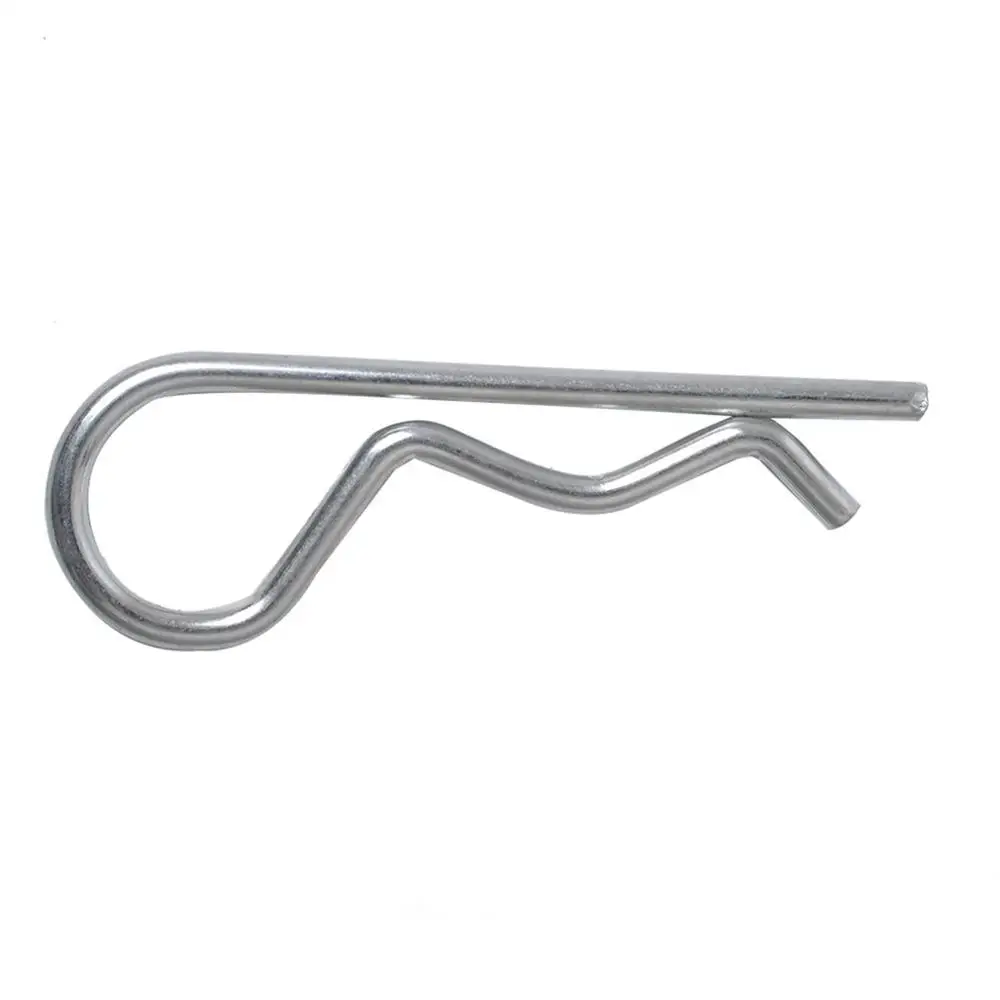 100PCS Zinc Plated Hair Pin Hitch Retaining R Clip Lynch Cotter Spring Assorted Kit Split Cotter Pins Kit Set Fastener Pins
